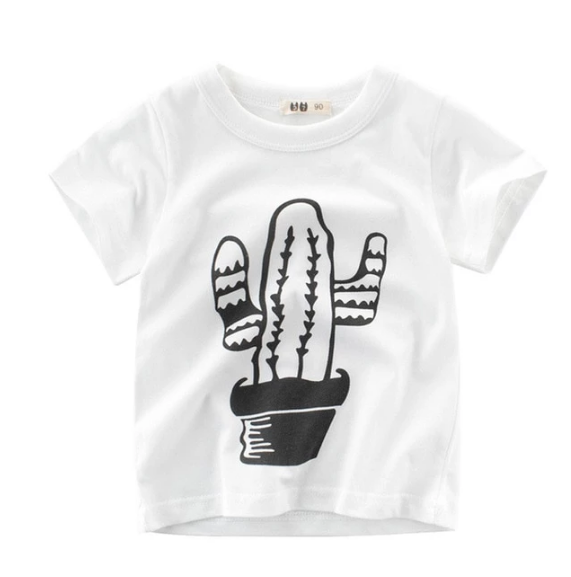 Children's Boys Cotton T-shirt Short Sleeves