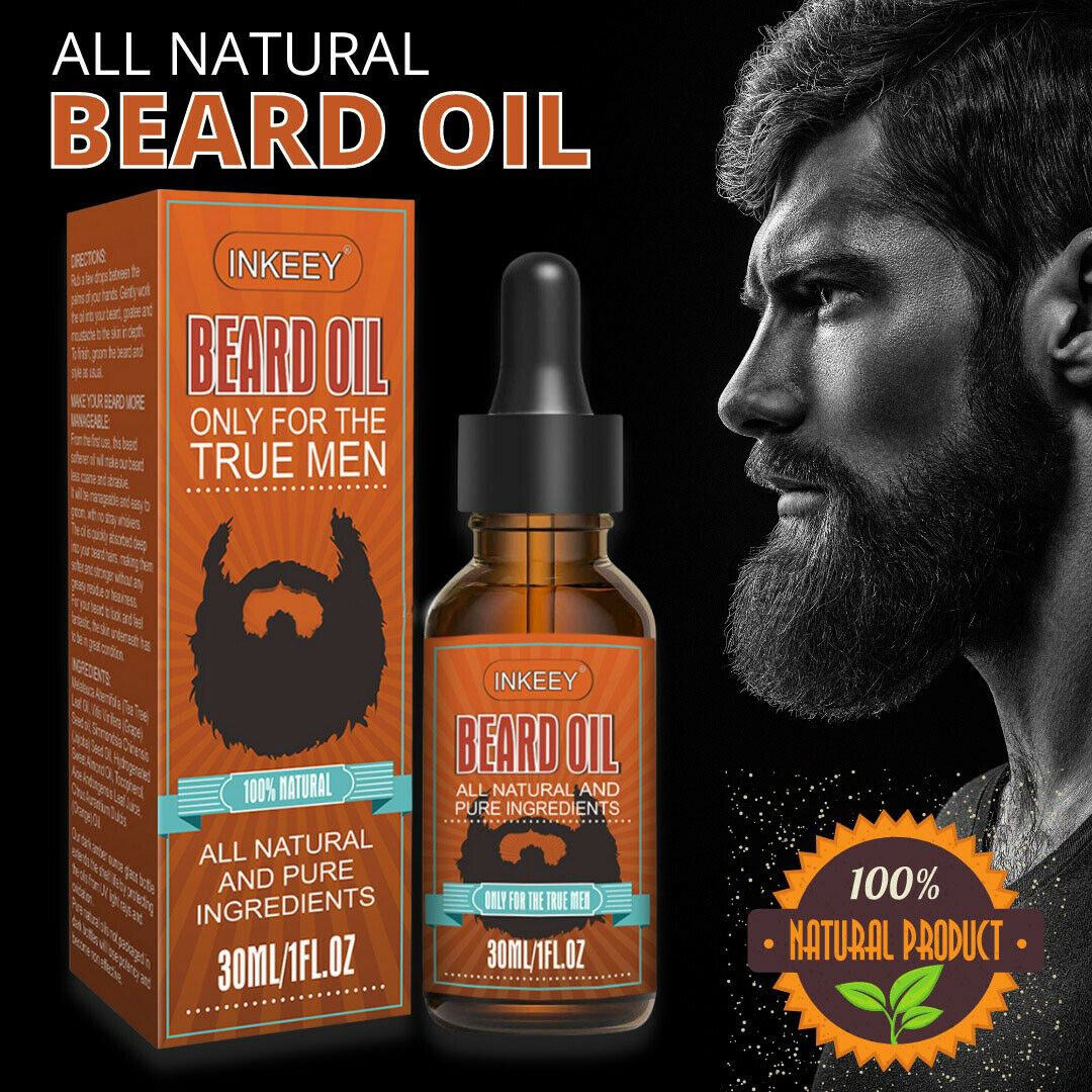 Beard Oil For MEN Hair Growth Oil Serum Mustache Grooming Growing Moisturizer