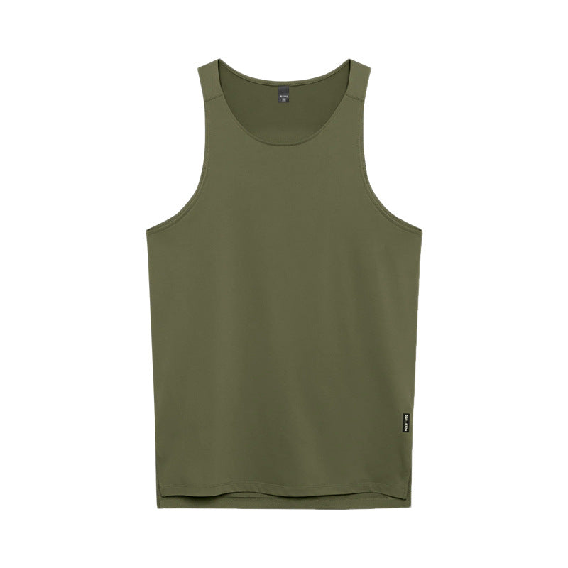 Men's Sports Vest Plus Size Printed Round Neck