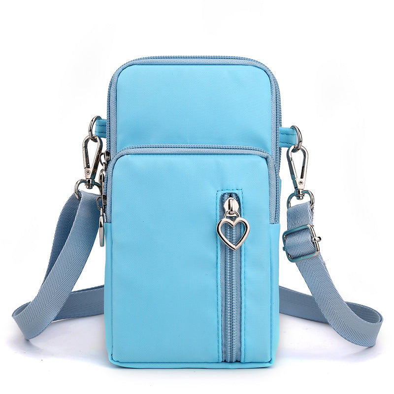 Solid Color Mobile Phone Crossbody Shoulder Women Arm Bag