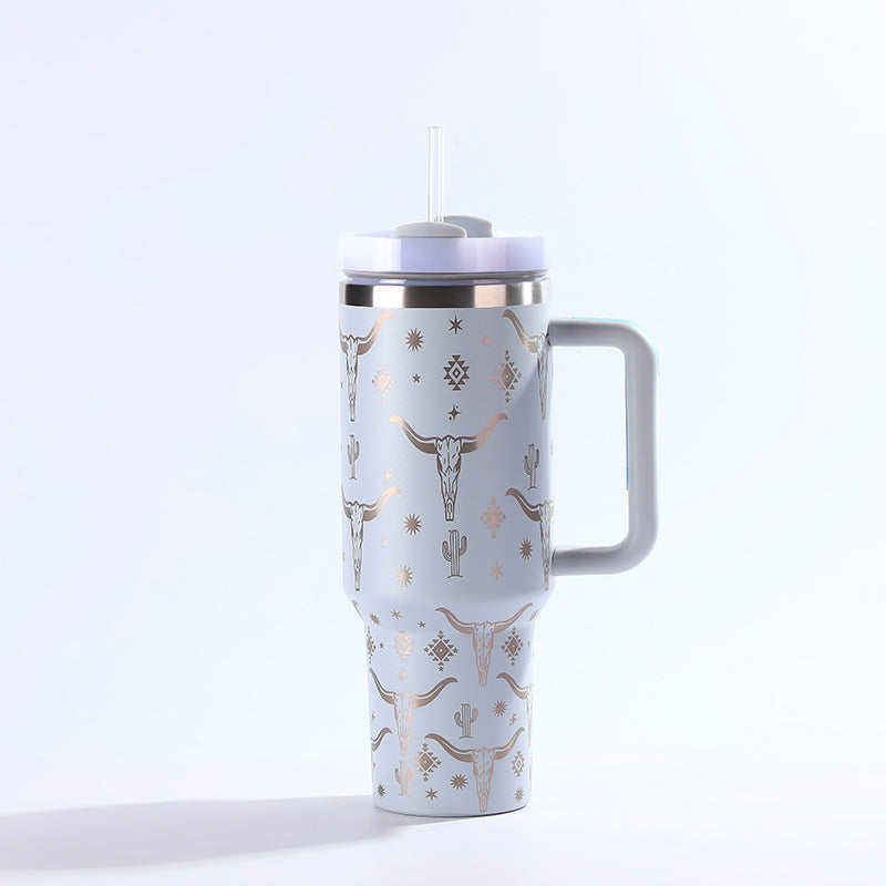 Stainless Steel Cup With Straw