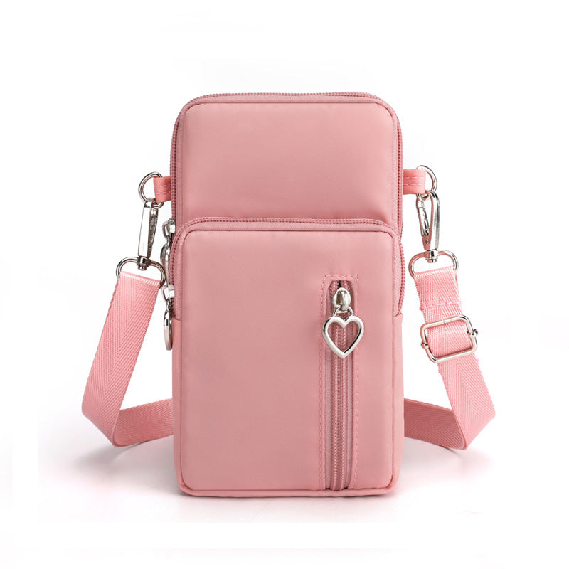 Solid Color Mobile Phone Crossbody Shoulder Women Arm Bag