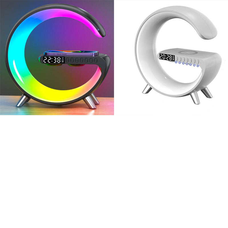 G Shaped LED Lamp Bluetooth Speake Wireless Charger Atmosphere Lamp