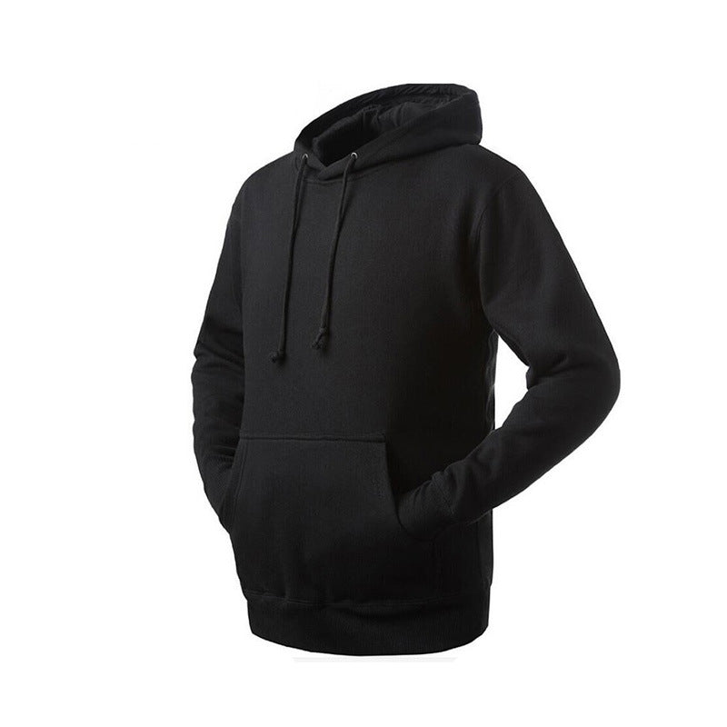 Men's Hooded Sweater Solid Color With Hood