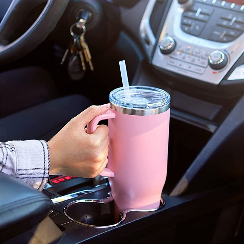 pink stainless cup