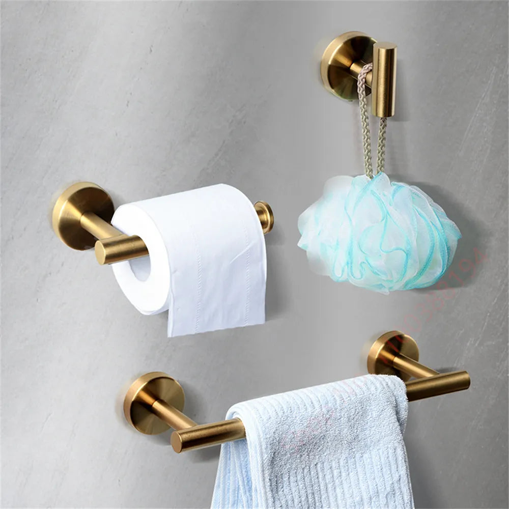 Wall Mount Toilet Towel Paper Holder Adhesive Black Silver Kitchen and bathroom Roll Paper