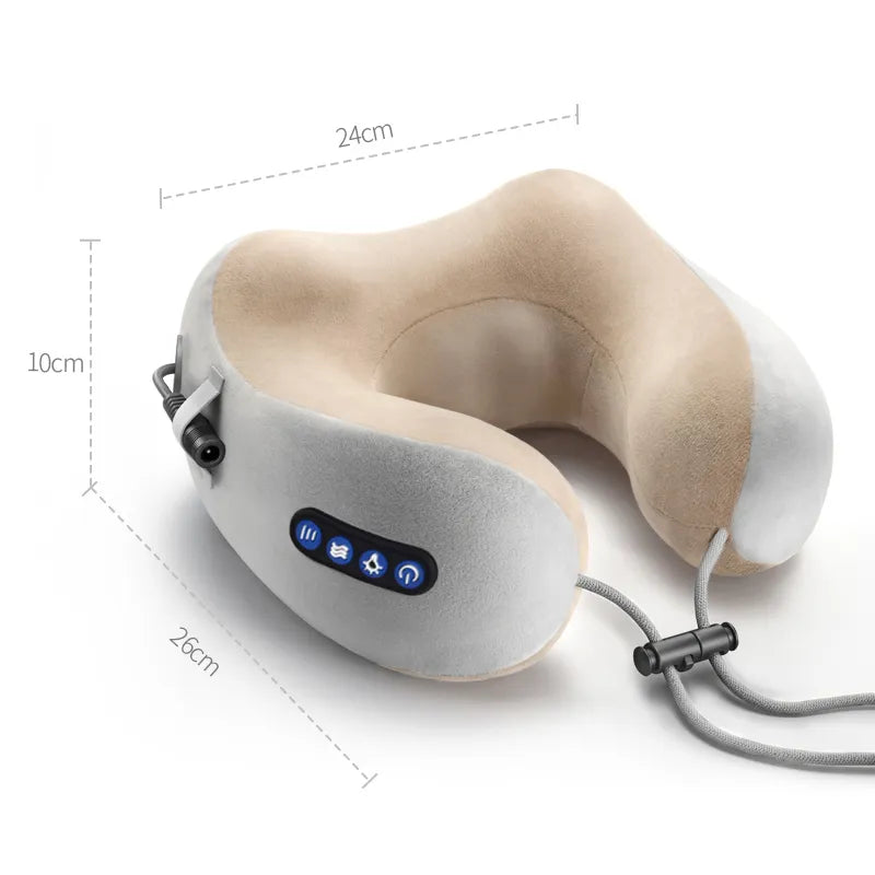 Electric Neck Massager U shaped Pillow Multifunctional Portable Shoulder Cervical Massager