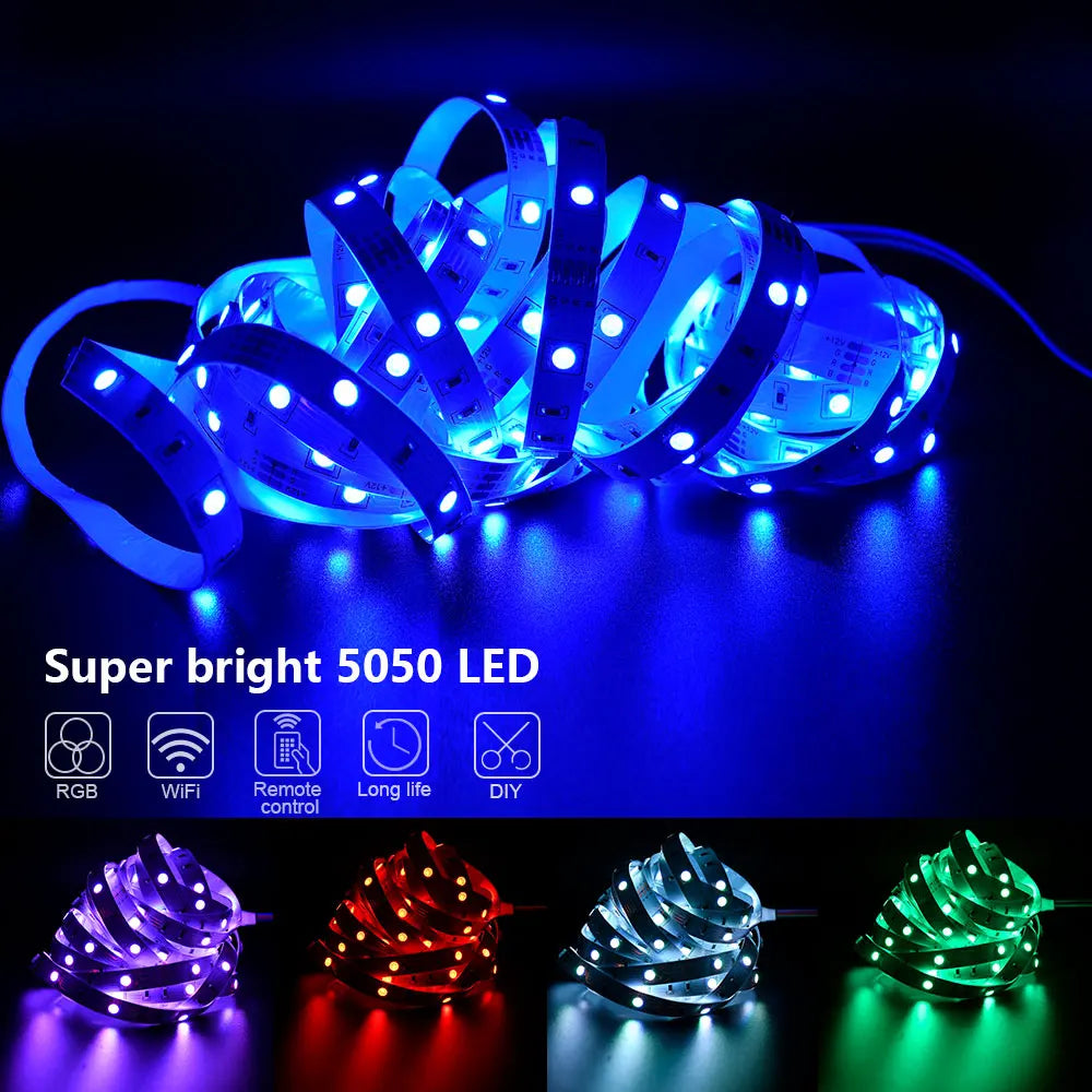 LED Strip Lighting Music Sync, Color Changing for Party Home