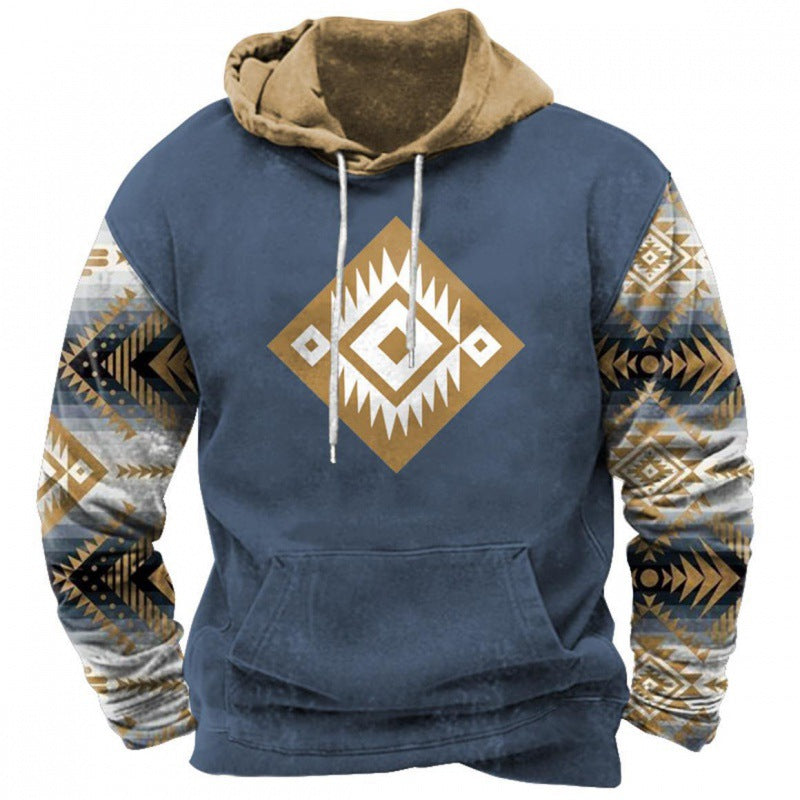 Trendy Printed Hoodie Men