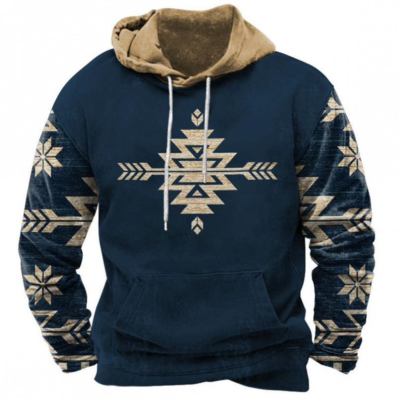 Trendy Printed Hoodie Men