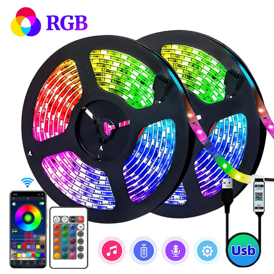 LED Strip Lighting Music Sync, Color Changing for Party Home