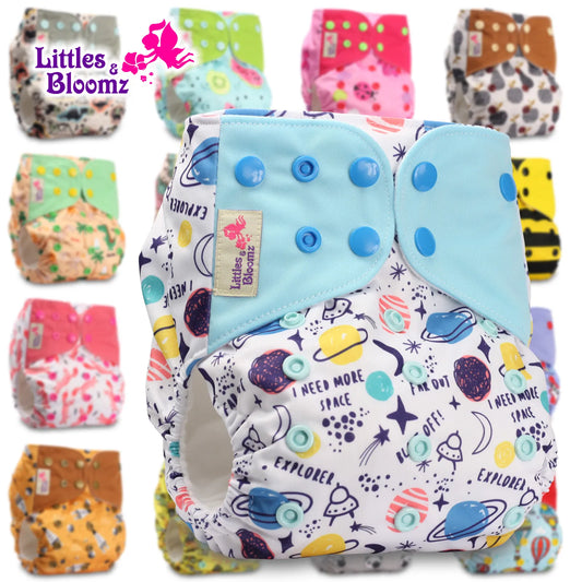 Washable Reusable Cloth Diaper Ecological Adjustable Real Pocket Nappy Fit 0-2year 3-15kg