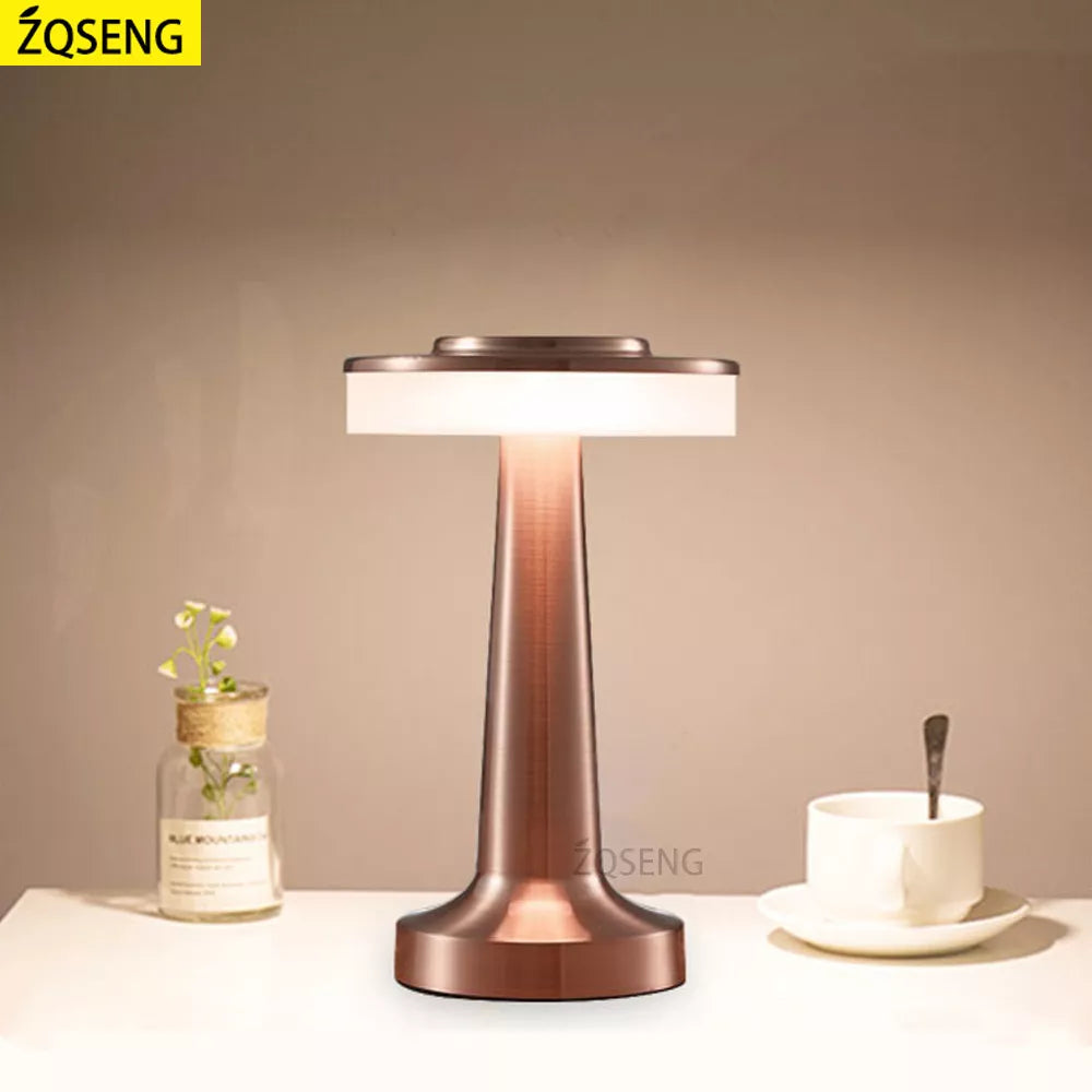 Retro Bar Table Lamp Led Rechargeable