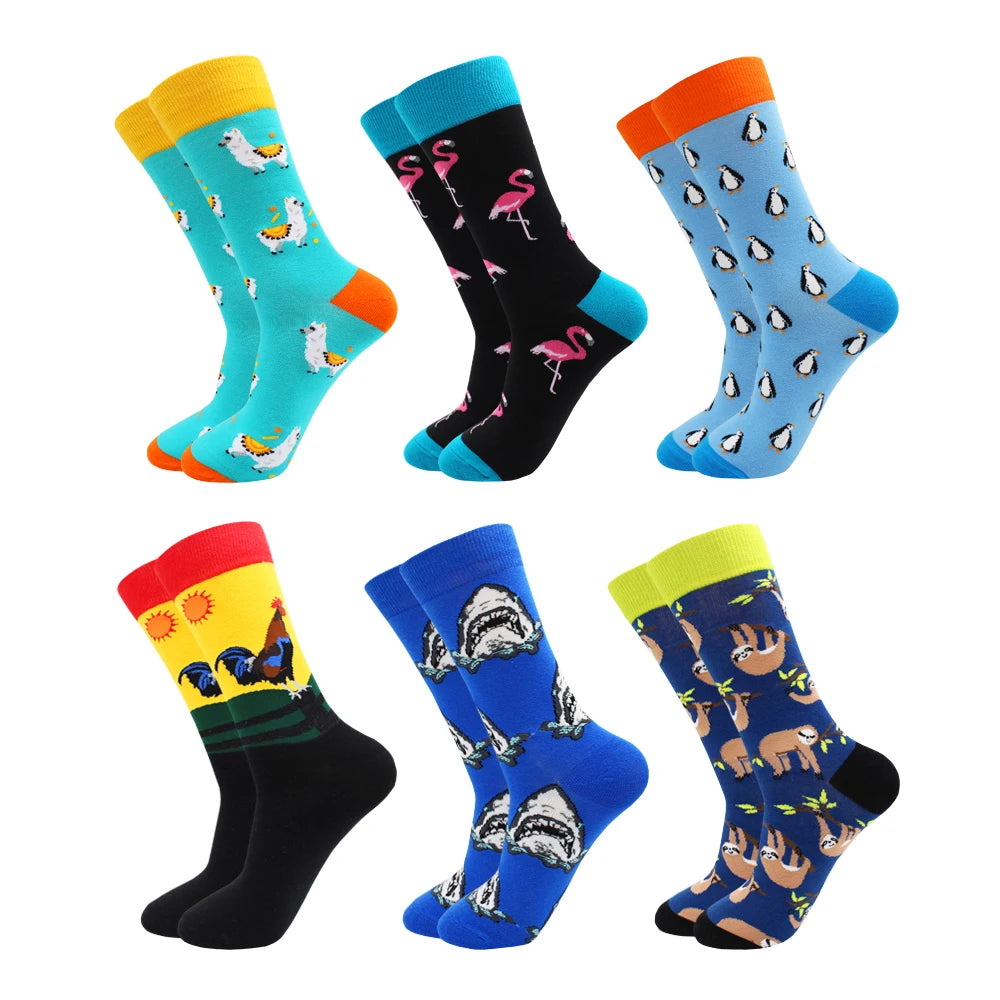 Cartoon Crow Men Socks Casual Fashion Brand Cotton Sock Cheap Meias  Calcetines Hombre Cool Mens Colored Socks Art From Lepin99, $18.36