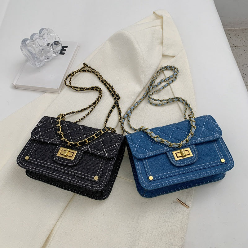 Casual Denim Shoulder Bag