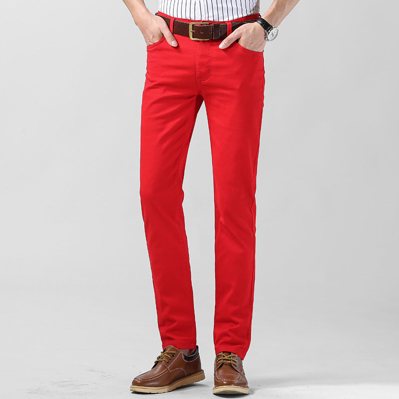 Men's Slim Fit Straight Stretch Casual Pants