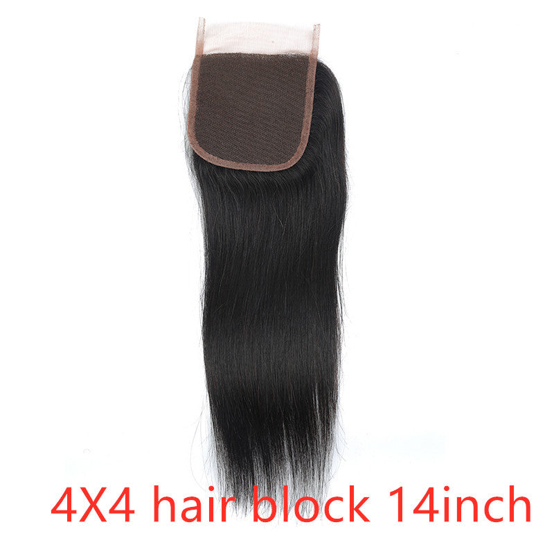 Real human hair straight wave human hair natural color wig extension