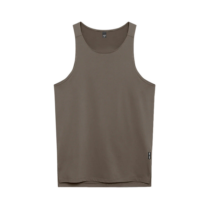 Men's Sports Vest Plus Size Printed Round Neck