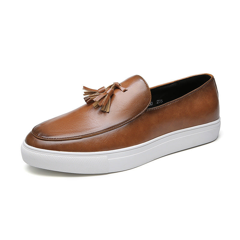 Fashionable And Simple Men's Lazy Casual Leather Shoes