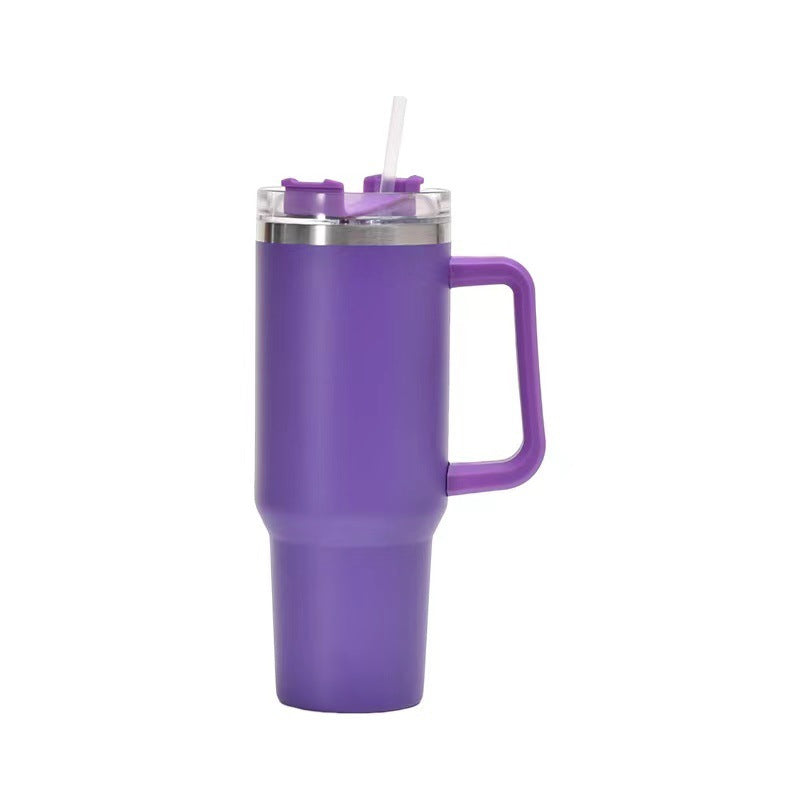 Stainless Steel Cup With Straw BPA Free Thermal Mug 40oz