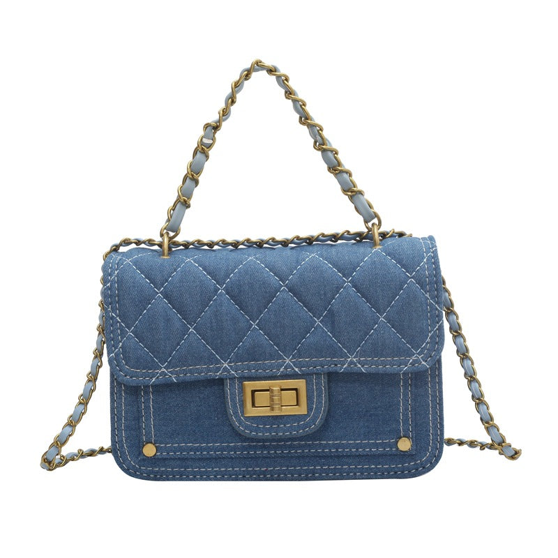 Casual Denim Shoulder Bag