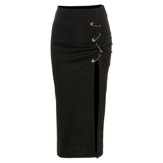 Thin Skirt High Waist Sexy Split Hip Skirt