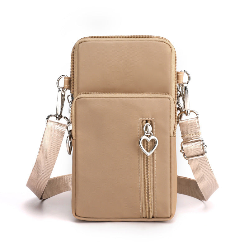 Solid Color Mobile Phone Crossbody Shoulder Women Arm Bag