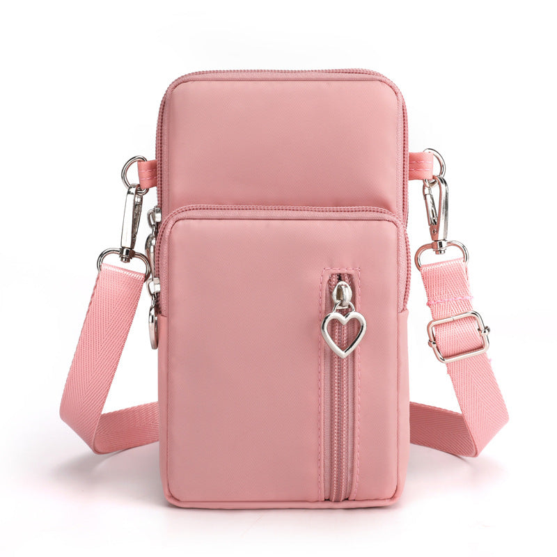 Solid Color Mobile Phone Crossbody Shoulder Women Arm Bag