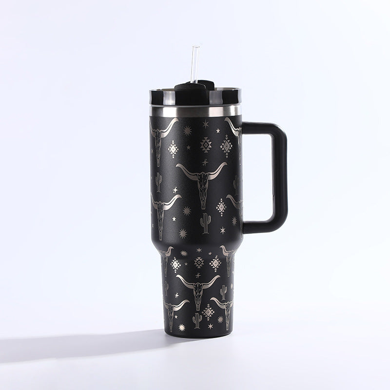 Stainless Steel Cup With Straw