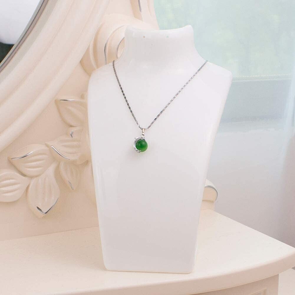 Acrylic Display Stand Necklace Pendant Bust Mannequin Earring Jewelry Chain