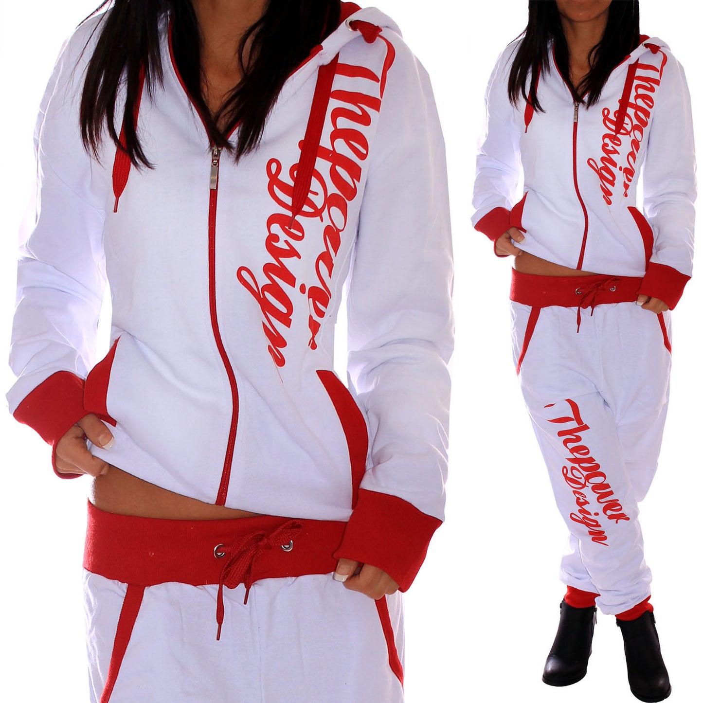 Women's Casual Knitted Sportswear Suit