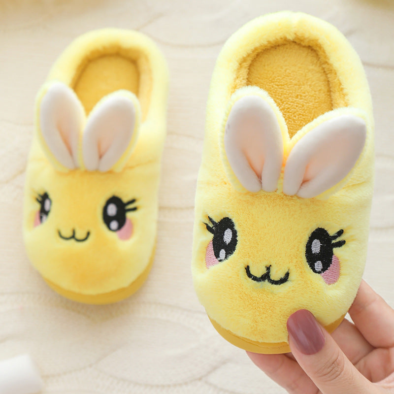 Indoor Non-slip And Warm Fur Slippers For Boys And Girls