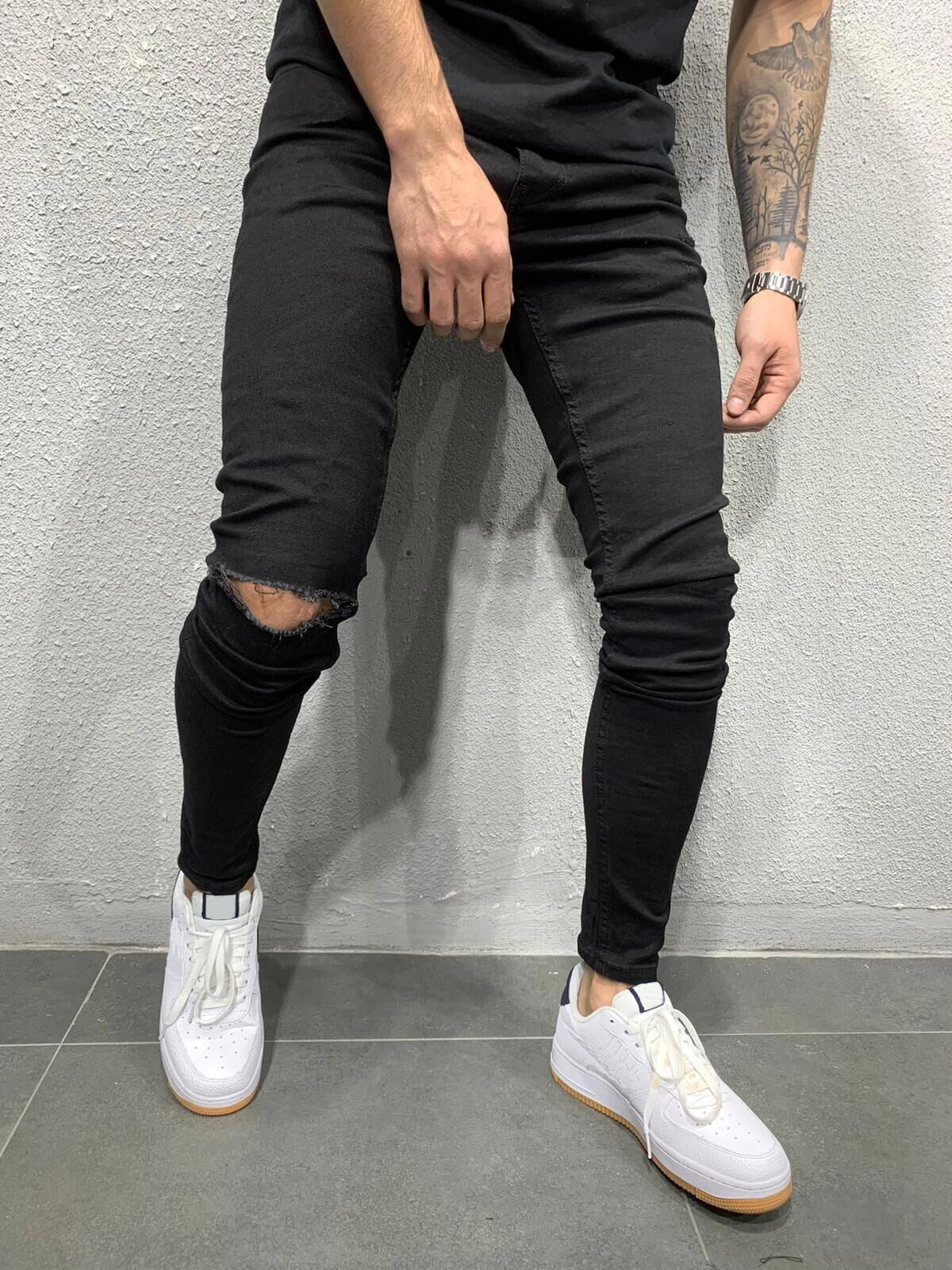 Men's Stretch Skinny Jeans Cut Men's