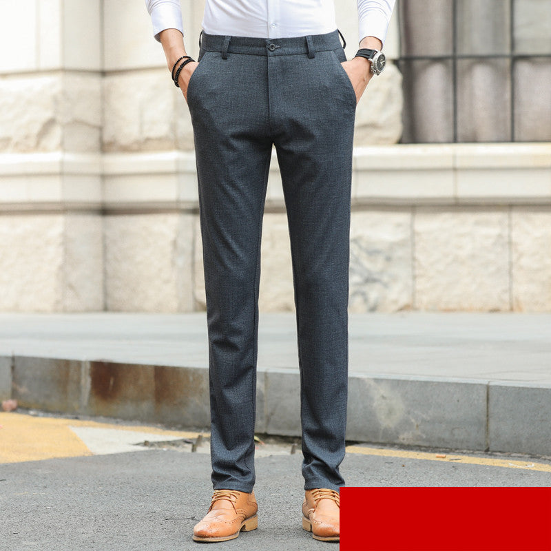 Stretch Suit Pants Men's Thick Business