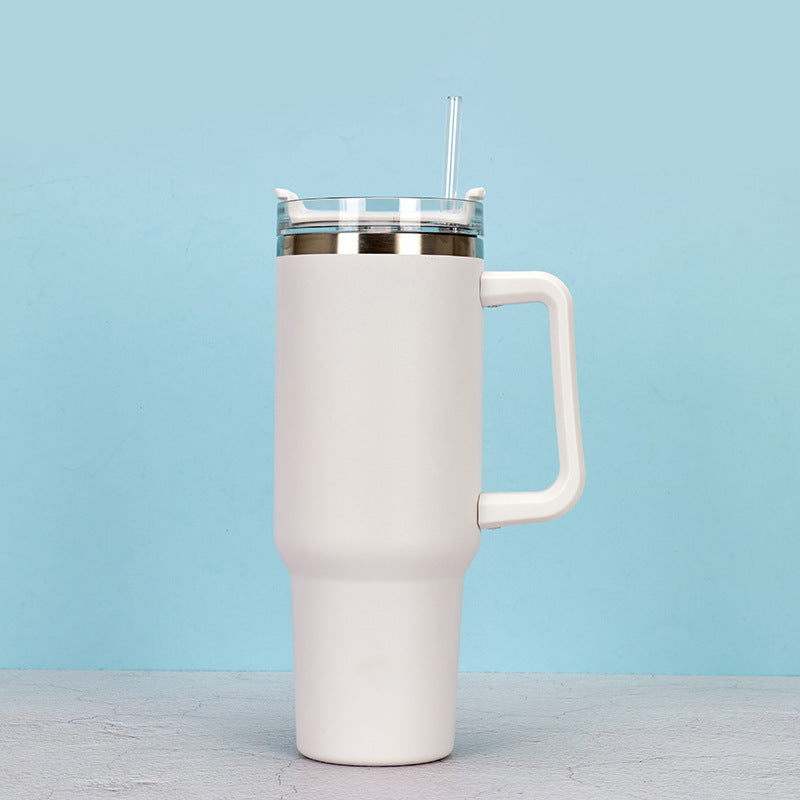 white stainless cup 