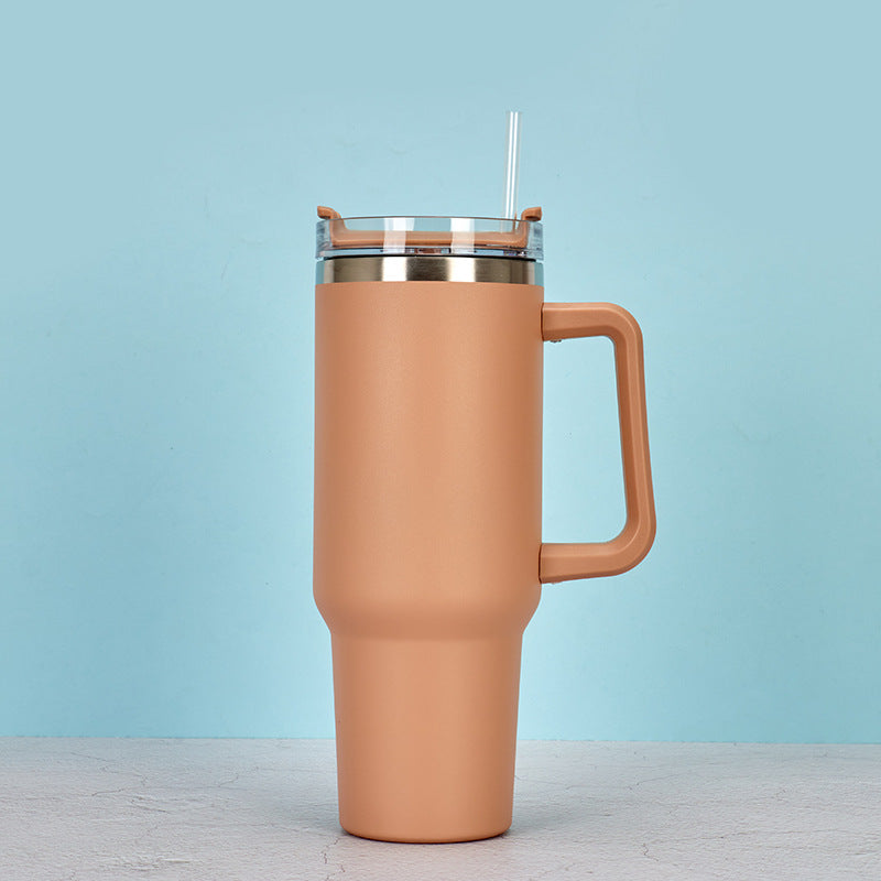 Stainless Steel Cup With Straw BPA Free Thermal Mug 40oz