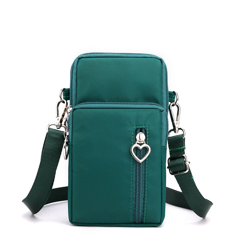 Solid Color Mobile Phone Crossbody Shoulder Women Arm Bag