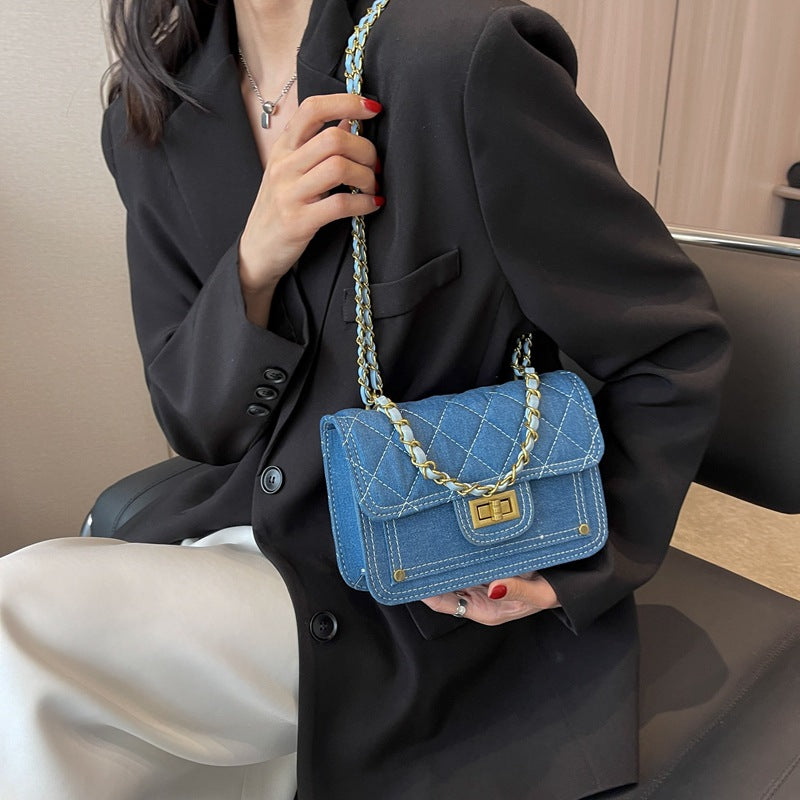 Casual Denim Shoulder Bag