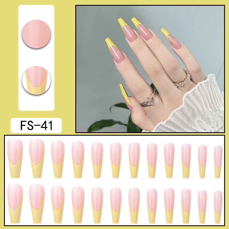 Wearable Manicure Fake Nail Finished Patch Full Finger