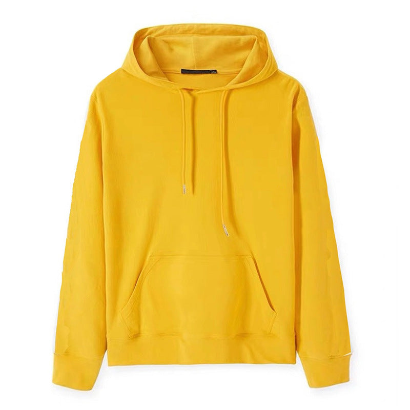 Men's Hooded Sweater Solid Color With Hood