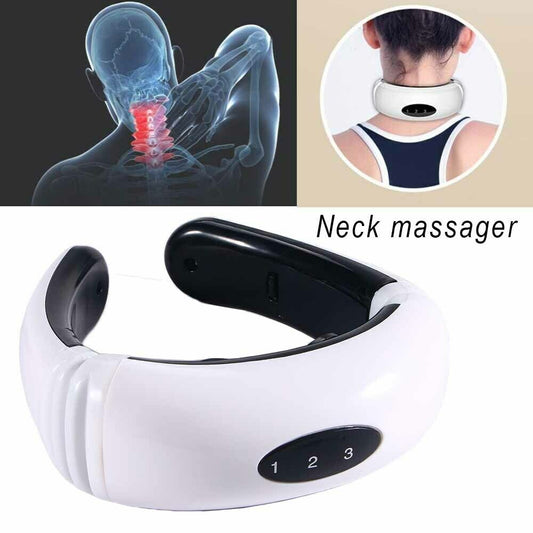 Neck Massager Magnetic Pulse Therapy Vertebra Relax