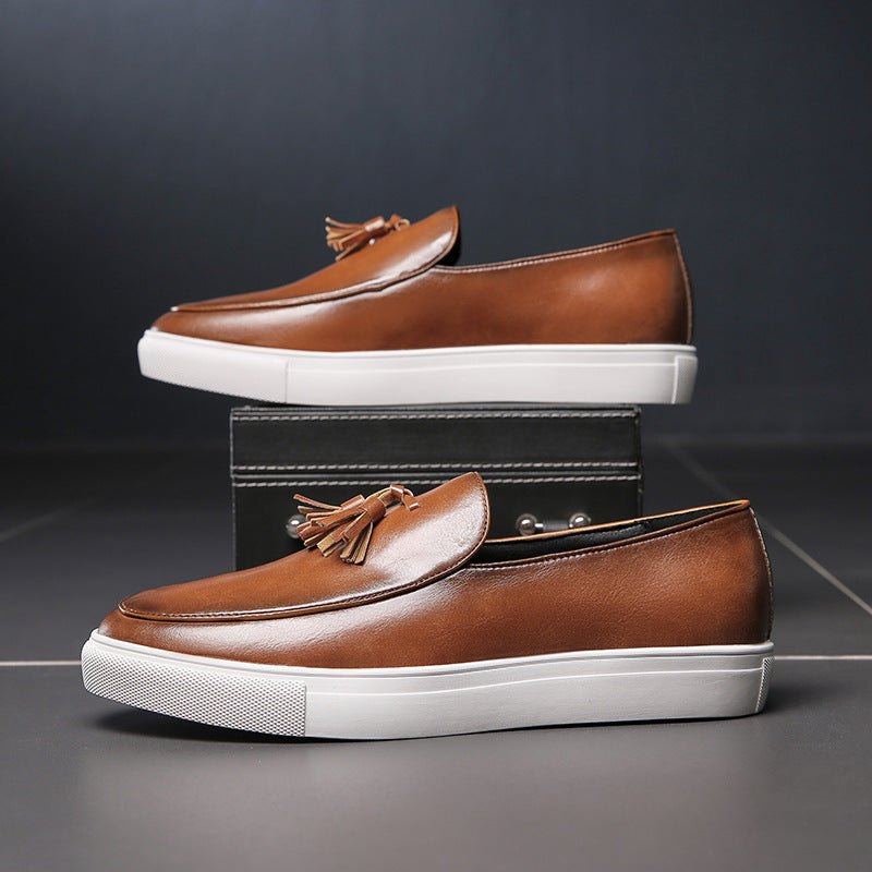 Fashionable And Simple Men's Lazy Casual Leather Shoes