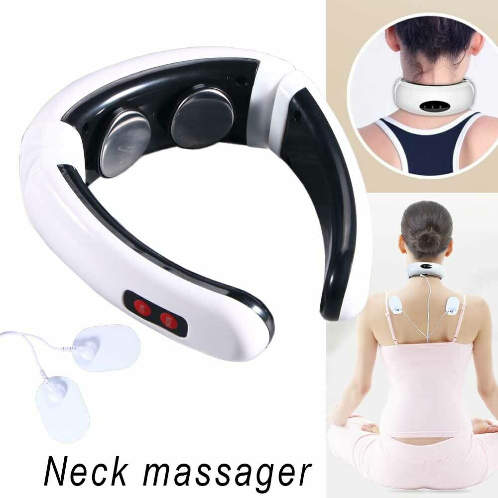 Neck Massager Magnetic Pulse Therapy Vertebra Relax