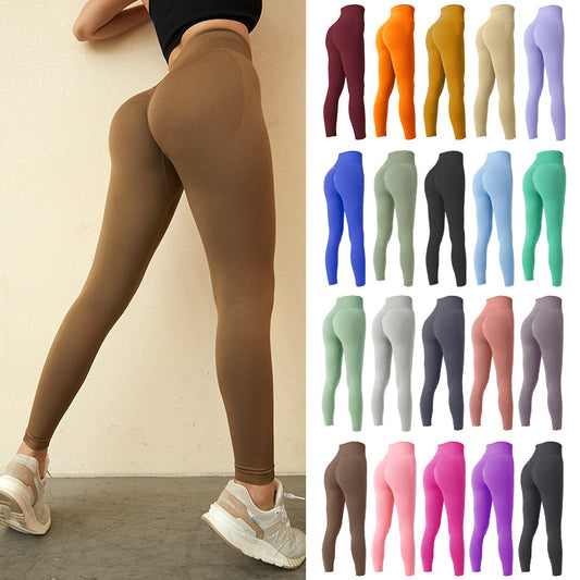 Seamless Leggings Yoga Pants Tummy Control Workout Running Yoga Leggings