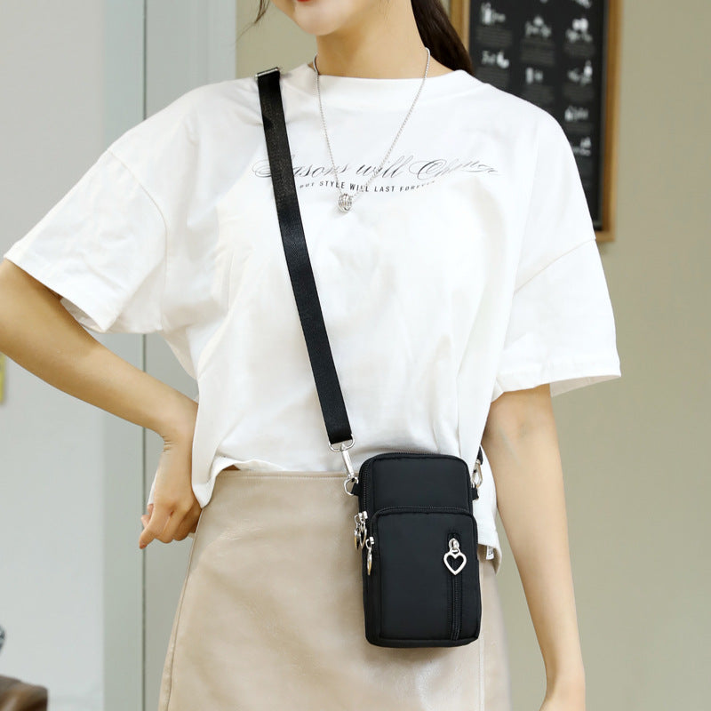 Solid Color Mobile Phone Crossbody Shoulder Women Arm Bag