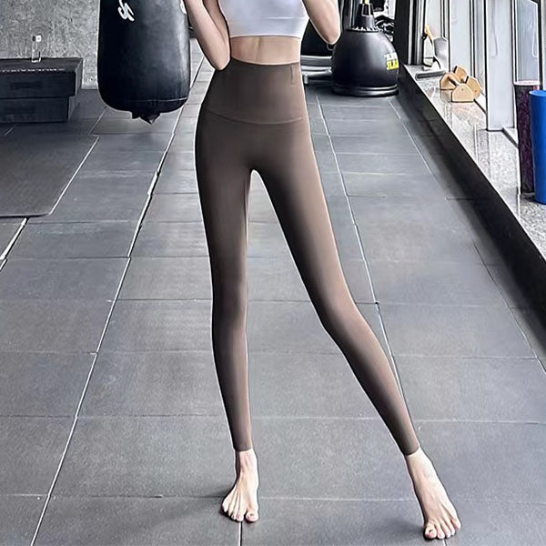 Fleece Thickened Leggings Winter High Waist Tight Skinny Tummy Control Buttocks Slimming Yoga Pants