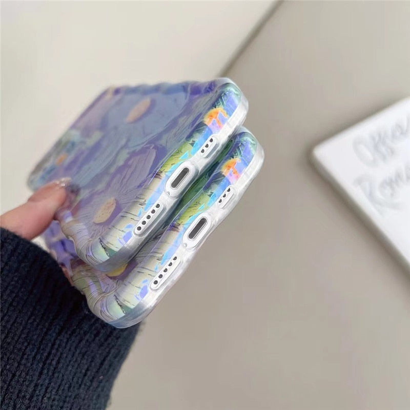 Blu-ray Flowers Shockproof Cases